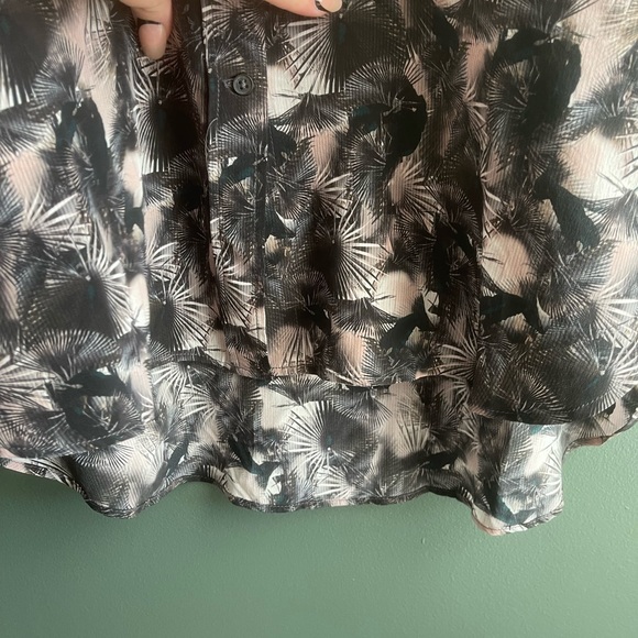 ALL SAINTS 100% silk dress shirt - Cette Island Dress - Picture 5 of 9